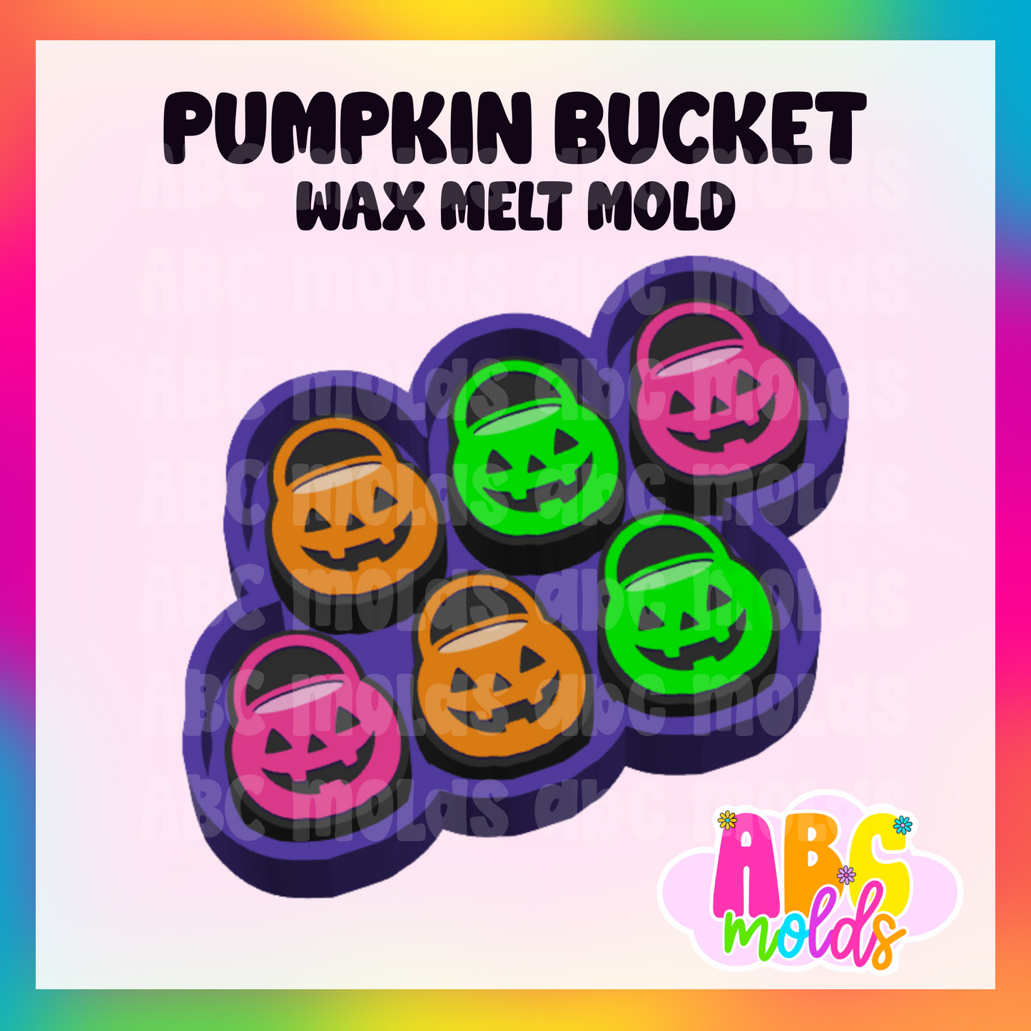 Pumpkin Bucket - Wax Multi Cavity Wax Silicone Mold