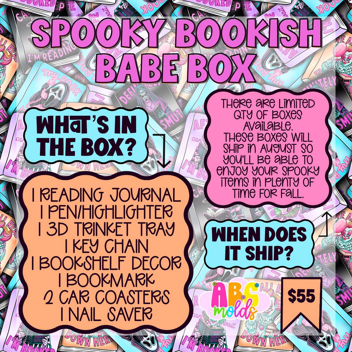 Spooky Bookish Babe Box - Ships in August