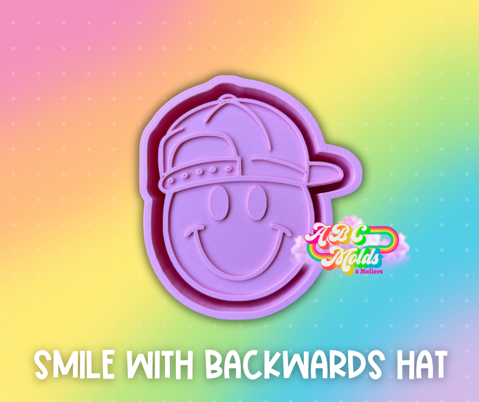 Smile with backwards hat silicone mold