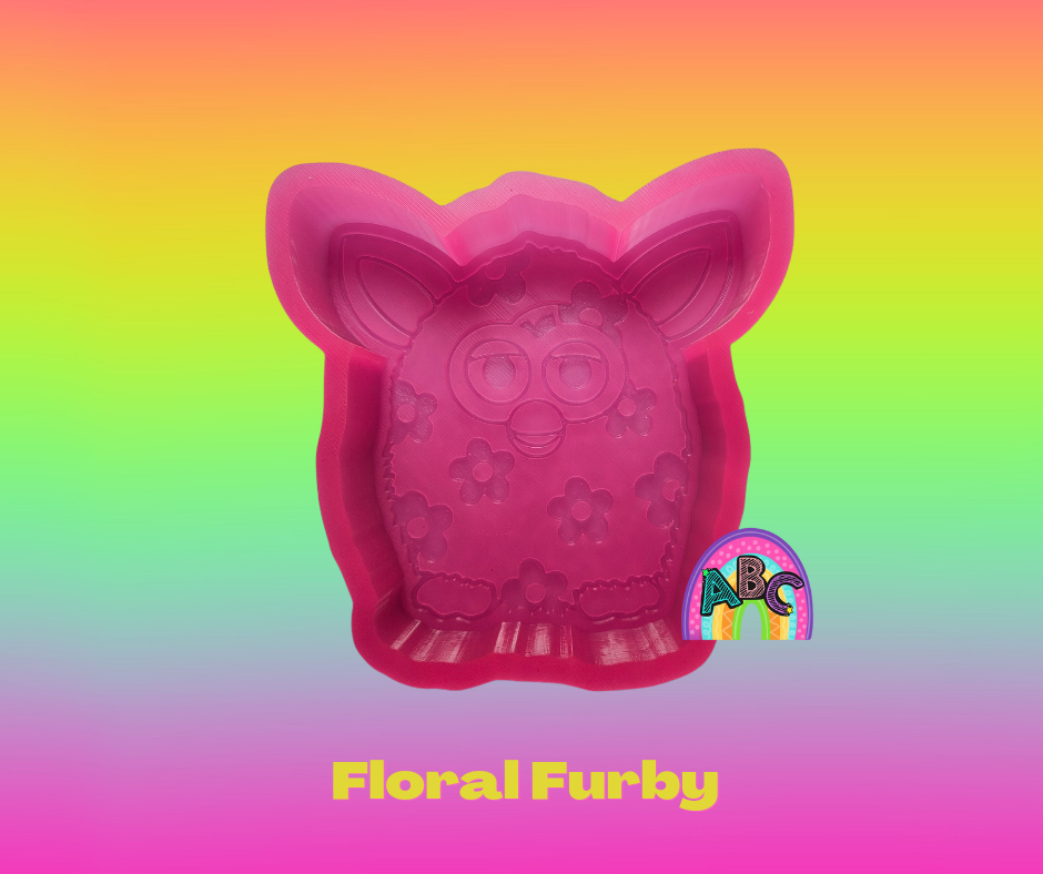 Floral Furb silicone Freshie mold