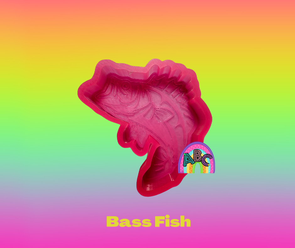 Bass Fish silicone Freshie mold