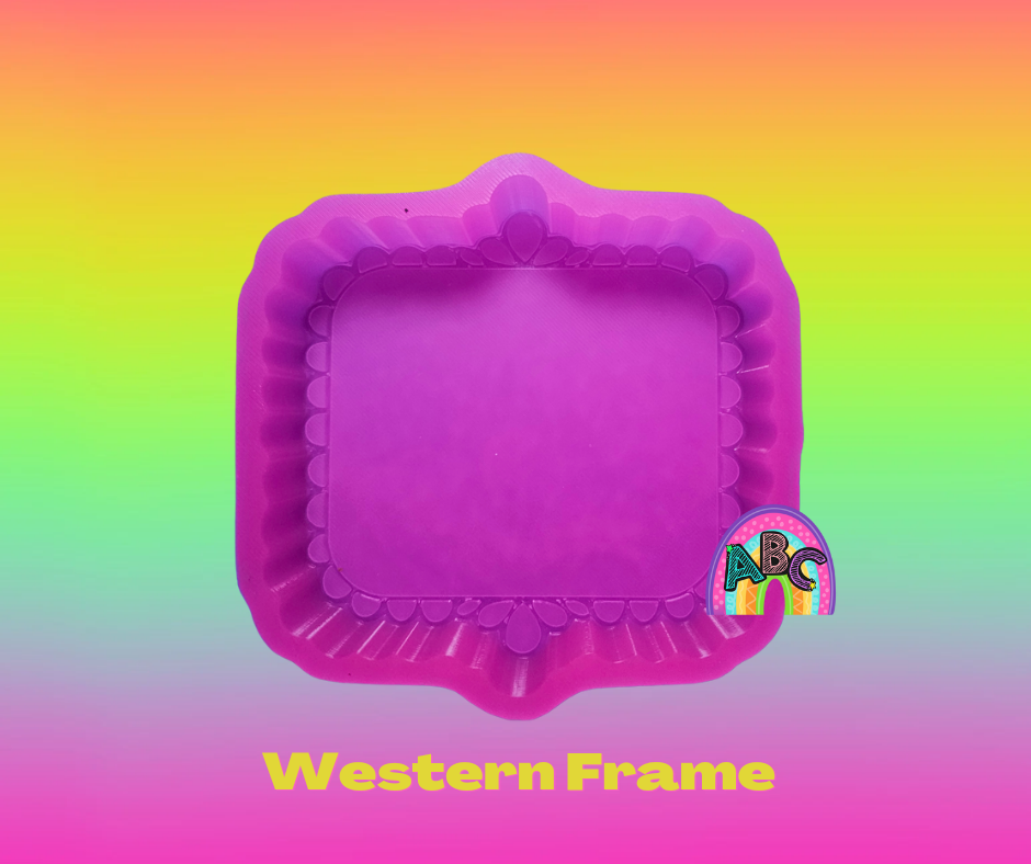 Western Frame silicone Freshie mold