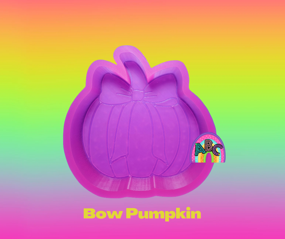 Bow Pumpkin Silicone Freshie Mold