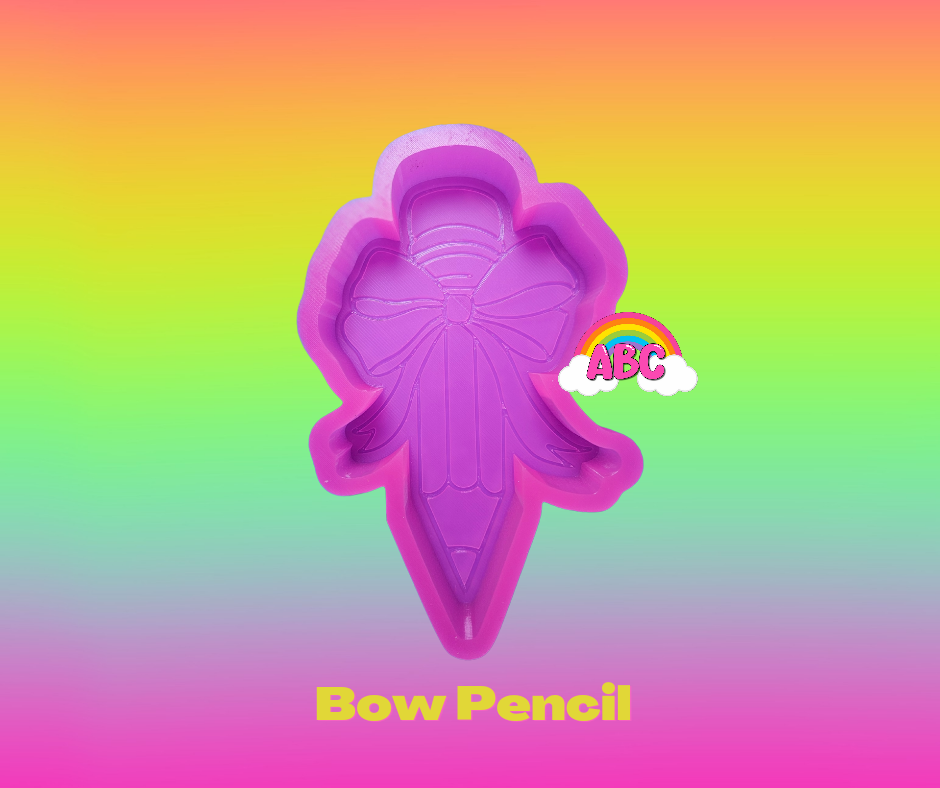 Bow Pencil Silicone Freshie Mold