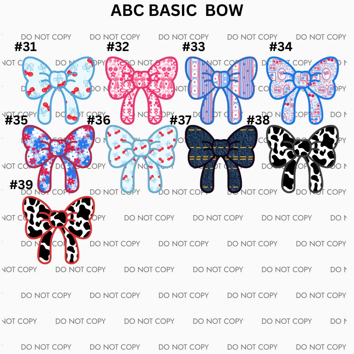ABC BOW CARDSTOCK - sold & shipped by Kalidescope Kreationss