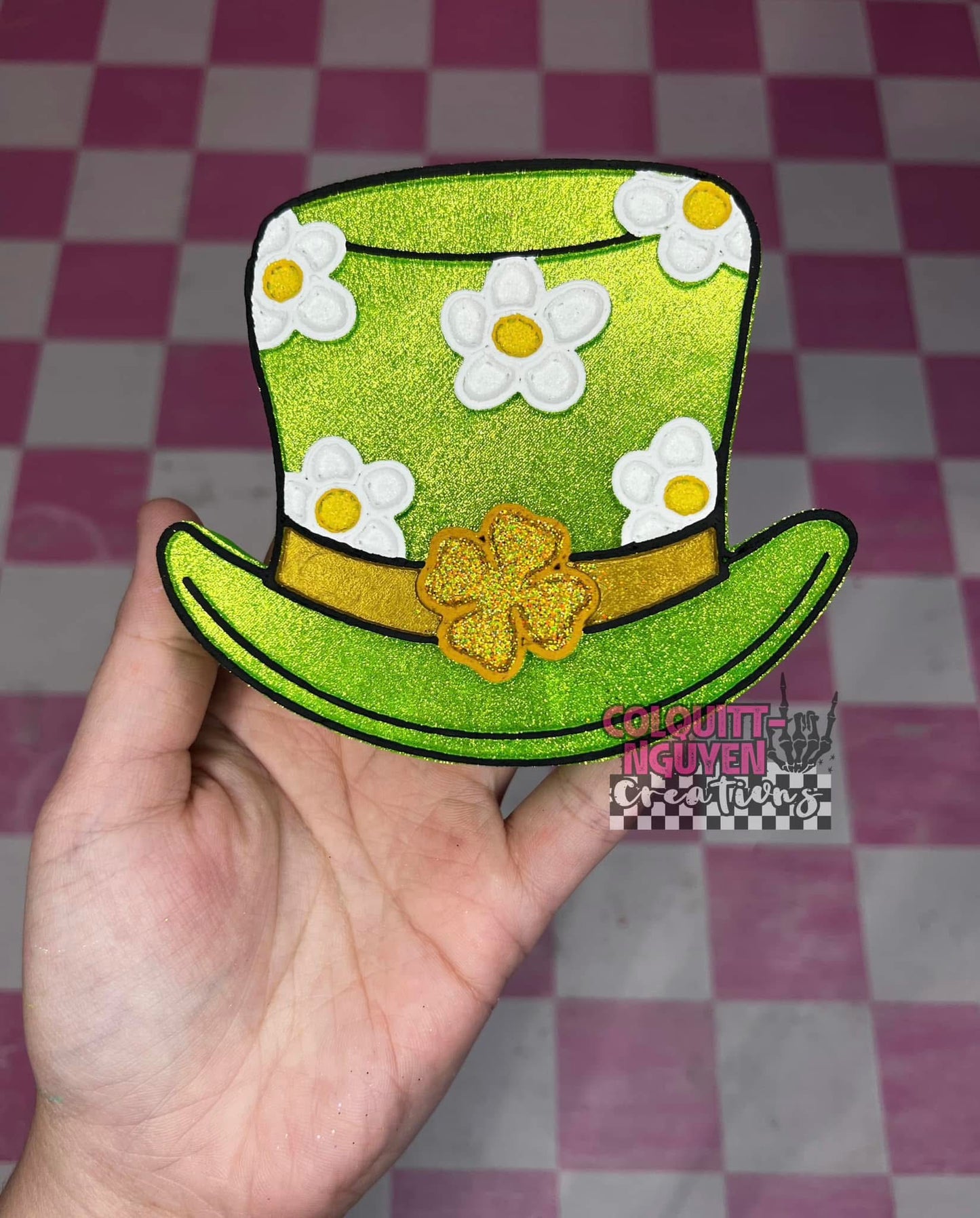 Floral Leprechaun Hat Silicone Mold