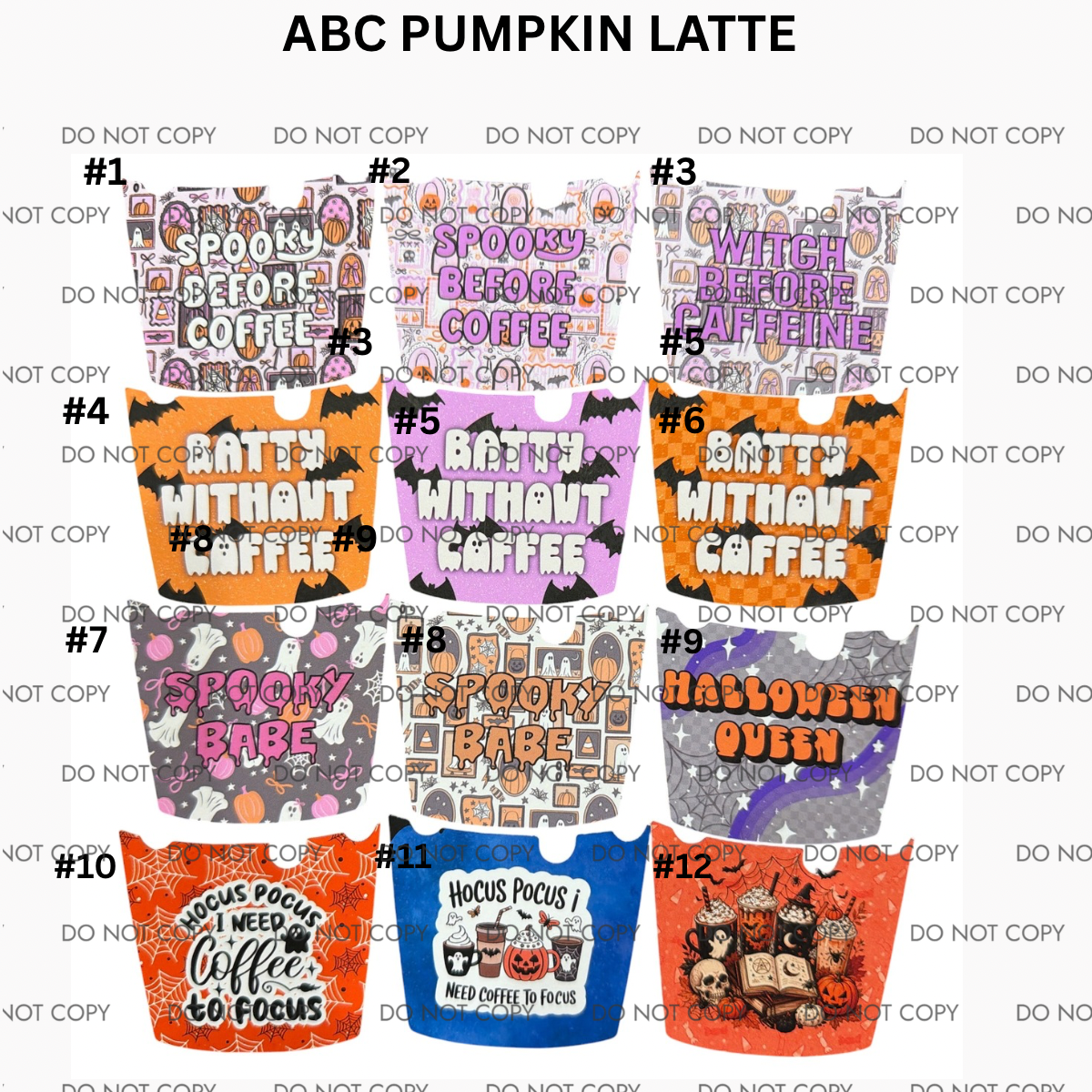 ABC PUMPKIN LATTE CARDSTOCK - sold & shipped by Kaleidoscope Kreationss