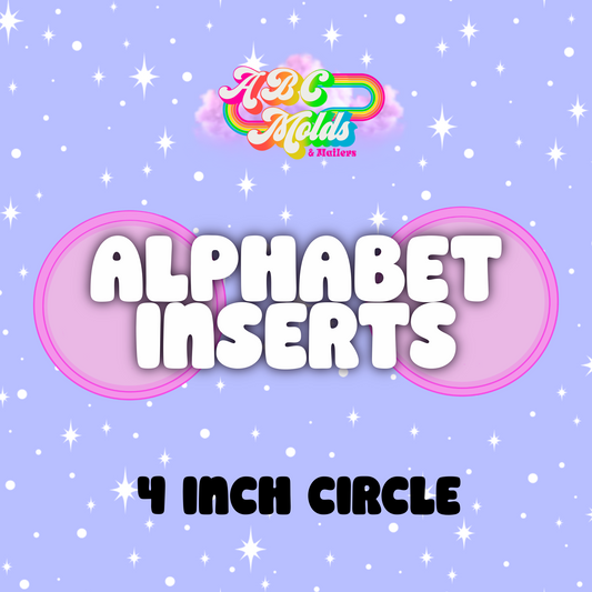 Alphabet Circle Inserts - Individual Listing