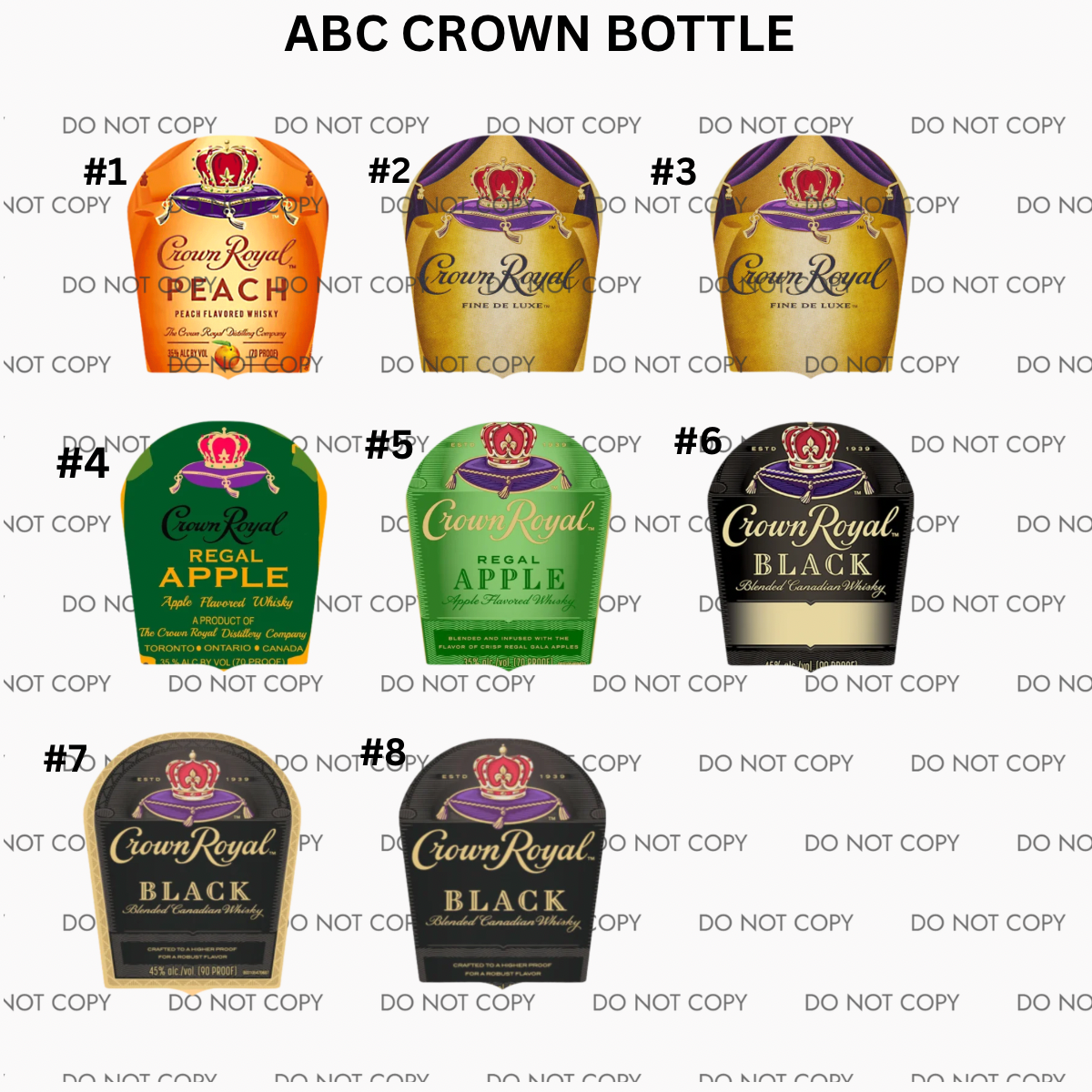 ABC CROWN BOTTLE CARDSTOCK - Sold & Shipped by Kalidescope Kreations