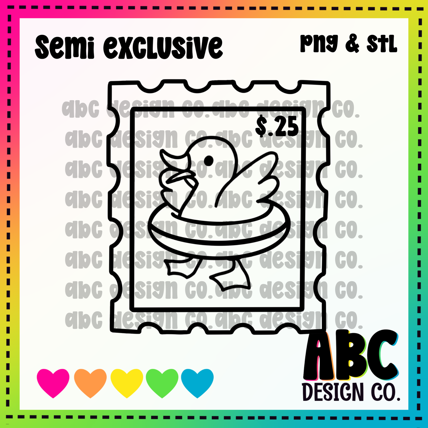 Duck stamp PNG & STL - Semi-Exclusive - digital download