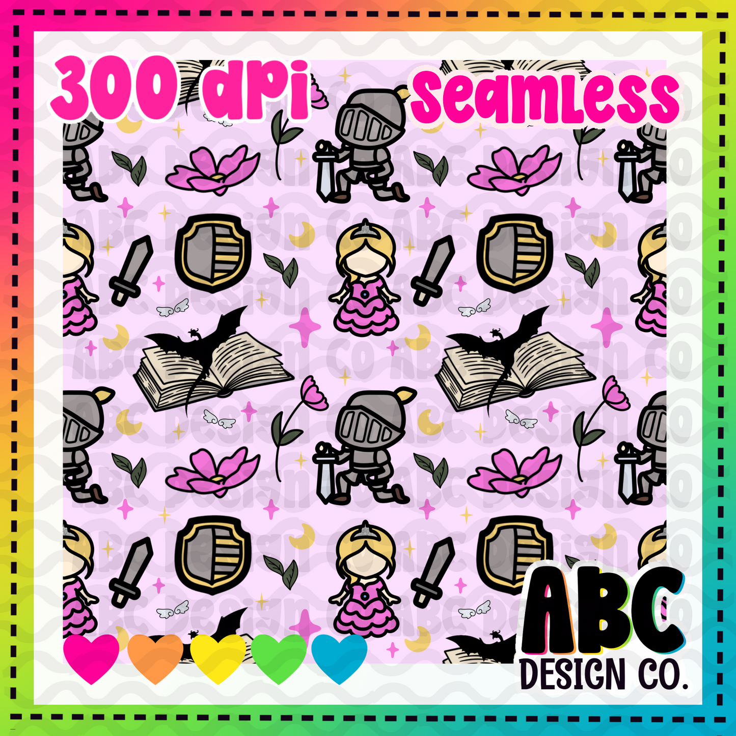 Princess Fantasy inspired Seamless