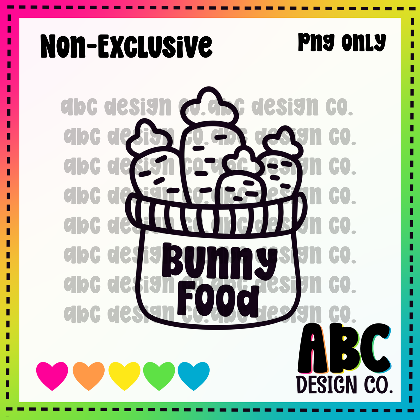 Bunny food PNG - NON Exclusive - digital download