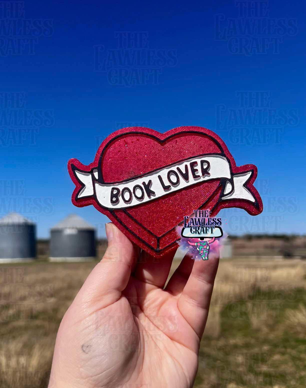 Book Lover silicone mold