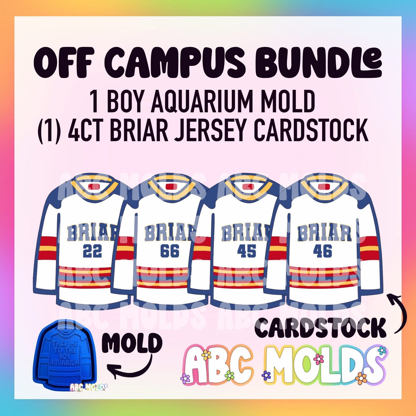 Boy Aquarium Mold & Cardstock Bundle - briar