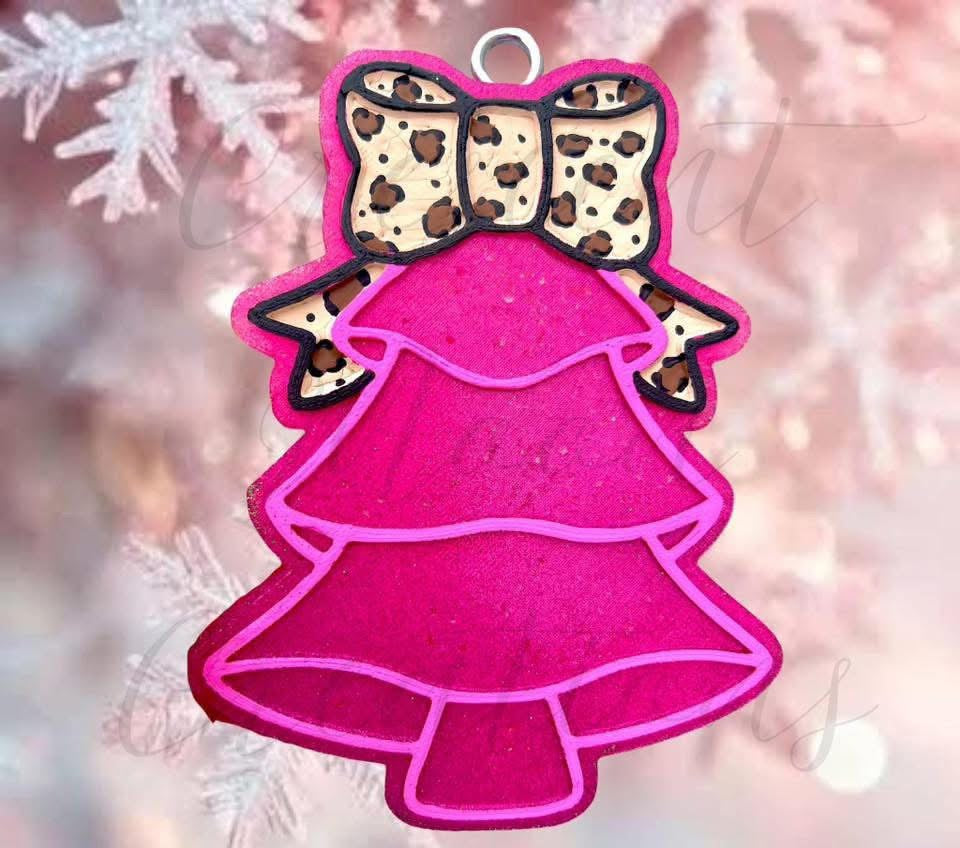 Bow Tree Silicone Freshie Mold