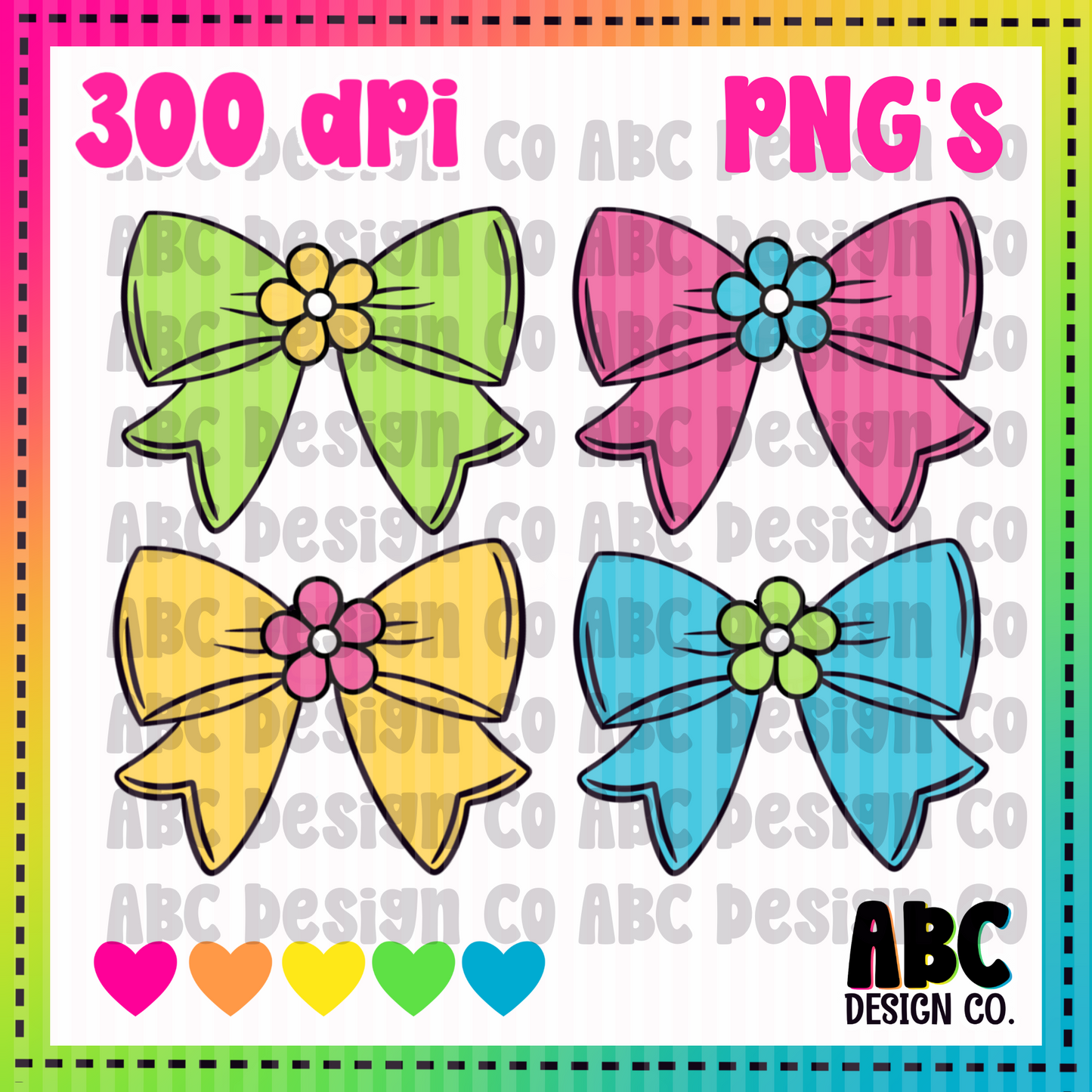 Flower Bows PNGs