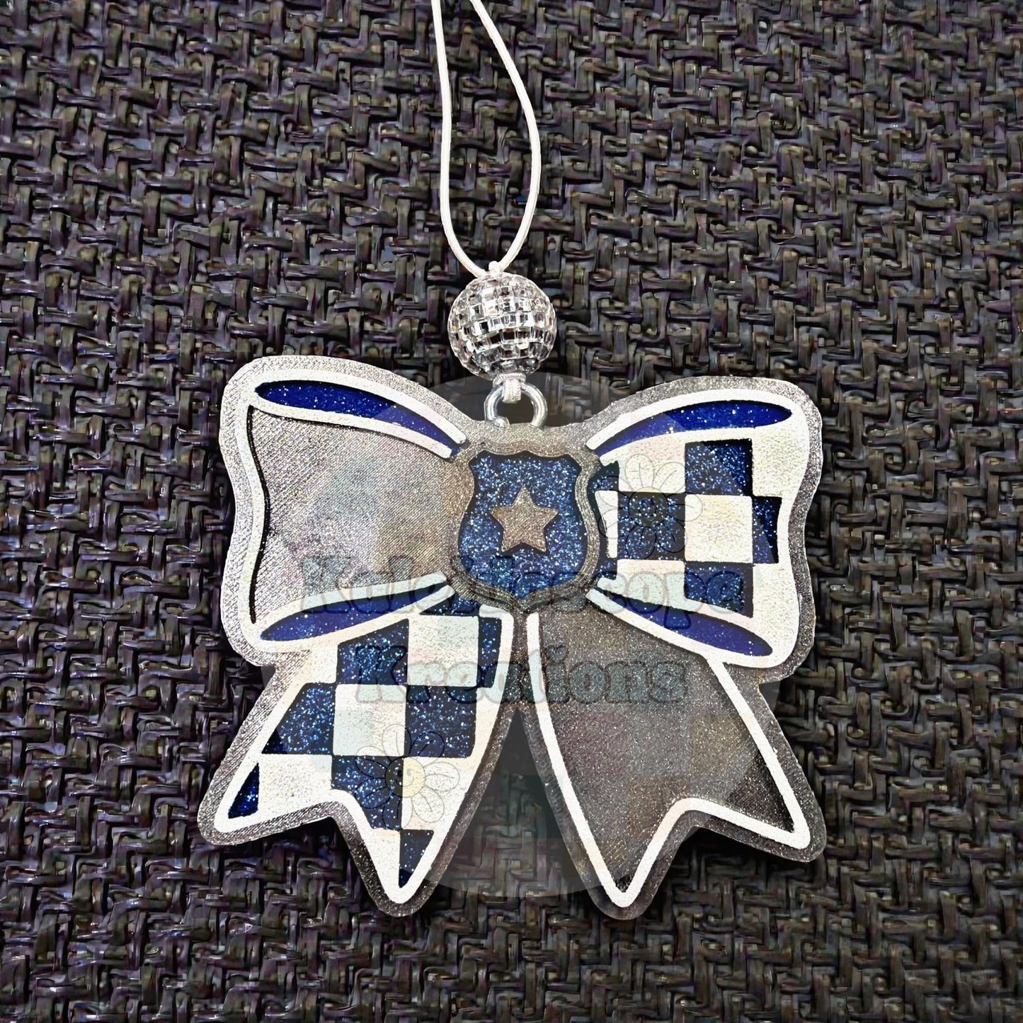 Police Badge Bow Silicone Mold