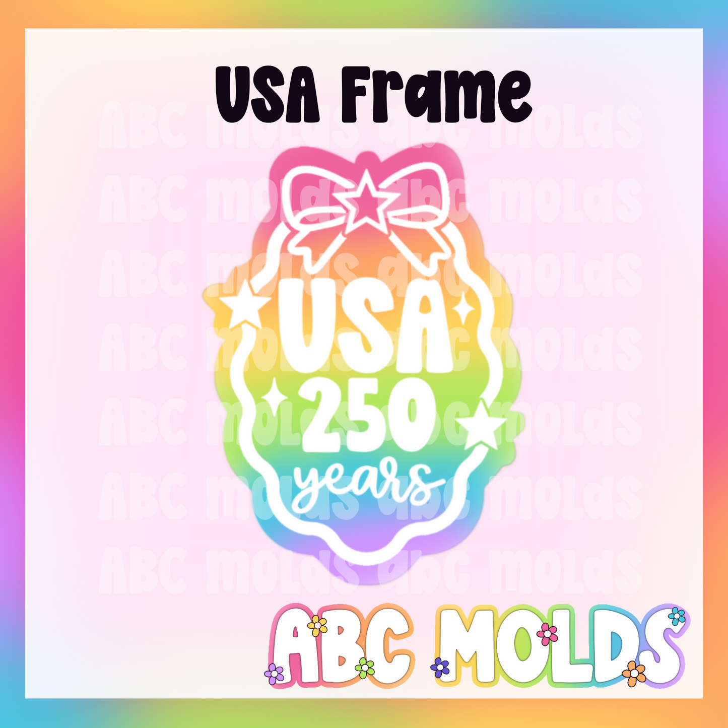 USA Frame Silicone Freshie Mold