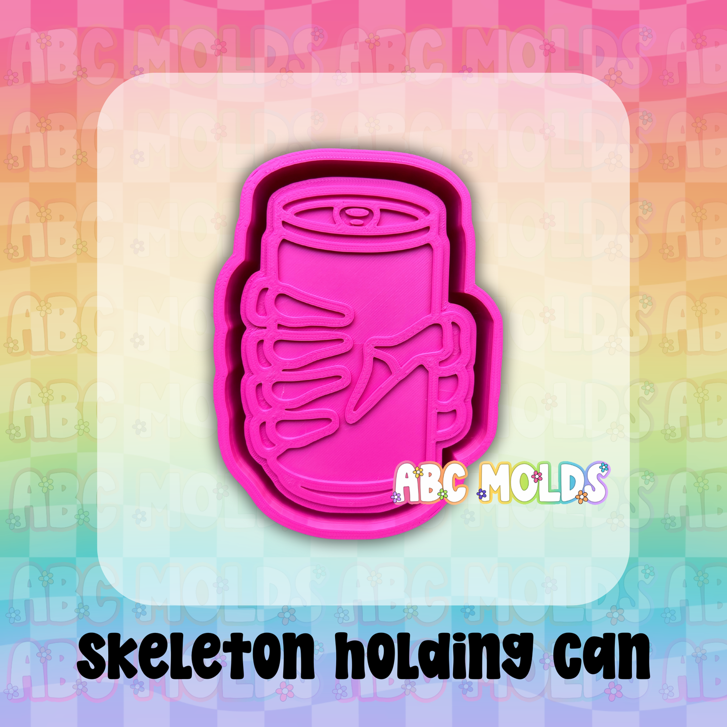 Skeleton holding can Silicone Mold