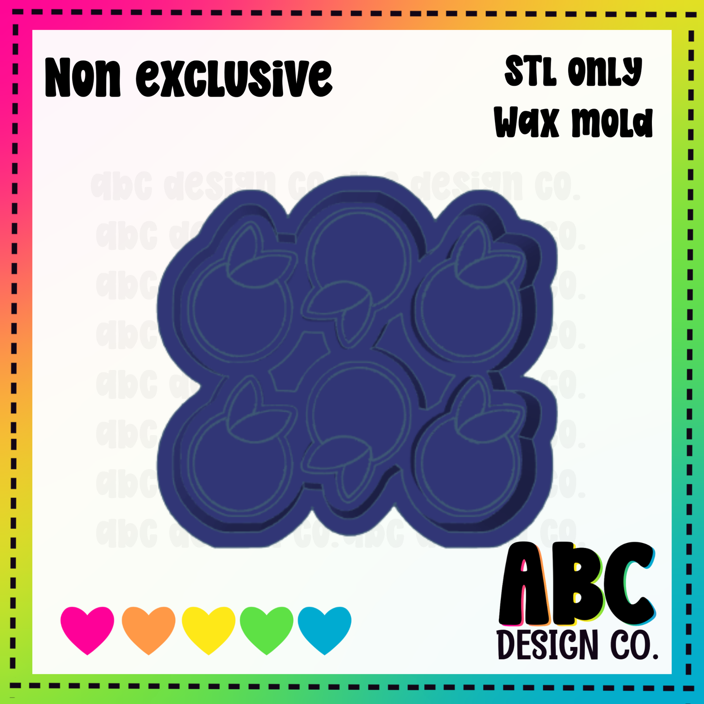 Orange WAX Mold STL - digital download
