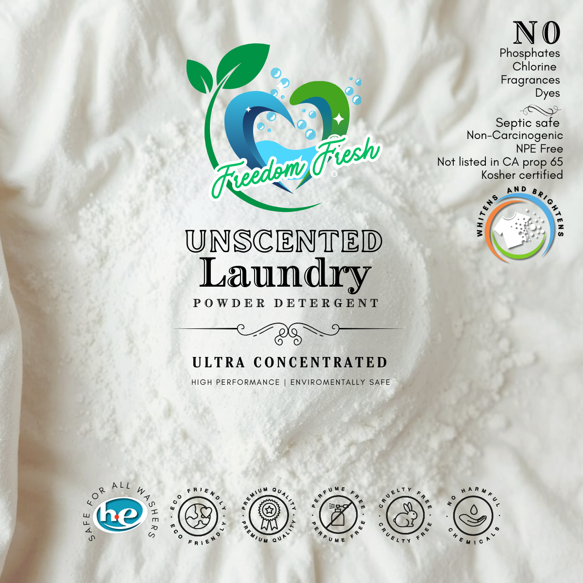 5 lb. Unscented Laundry Powder*