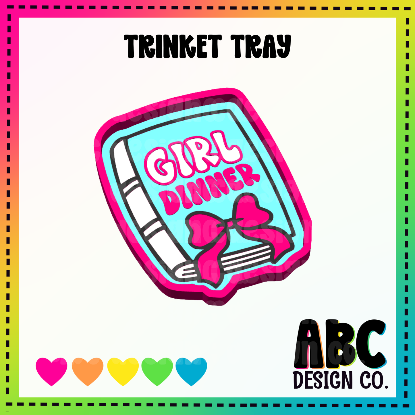 Girl Dinner - Trinket Tray - 3mf - Digital Download