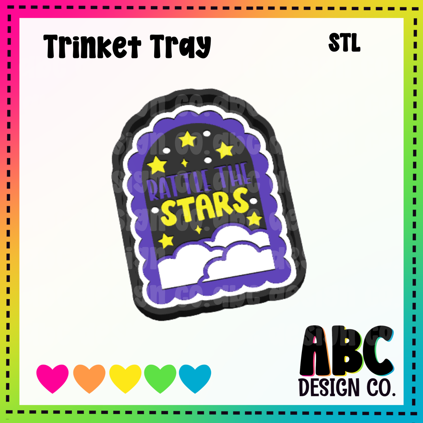 Rattle The Stars - Trinket Tray - STL & 3mf - Digital Download