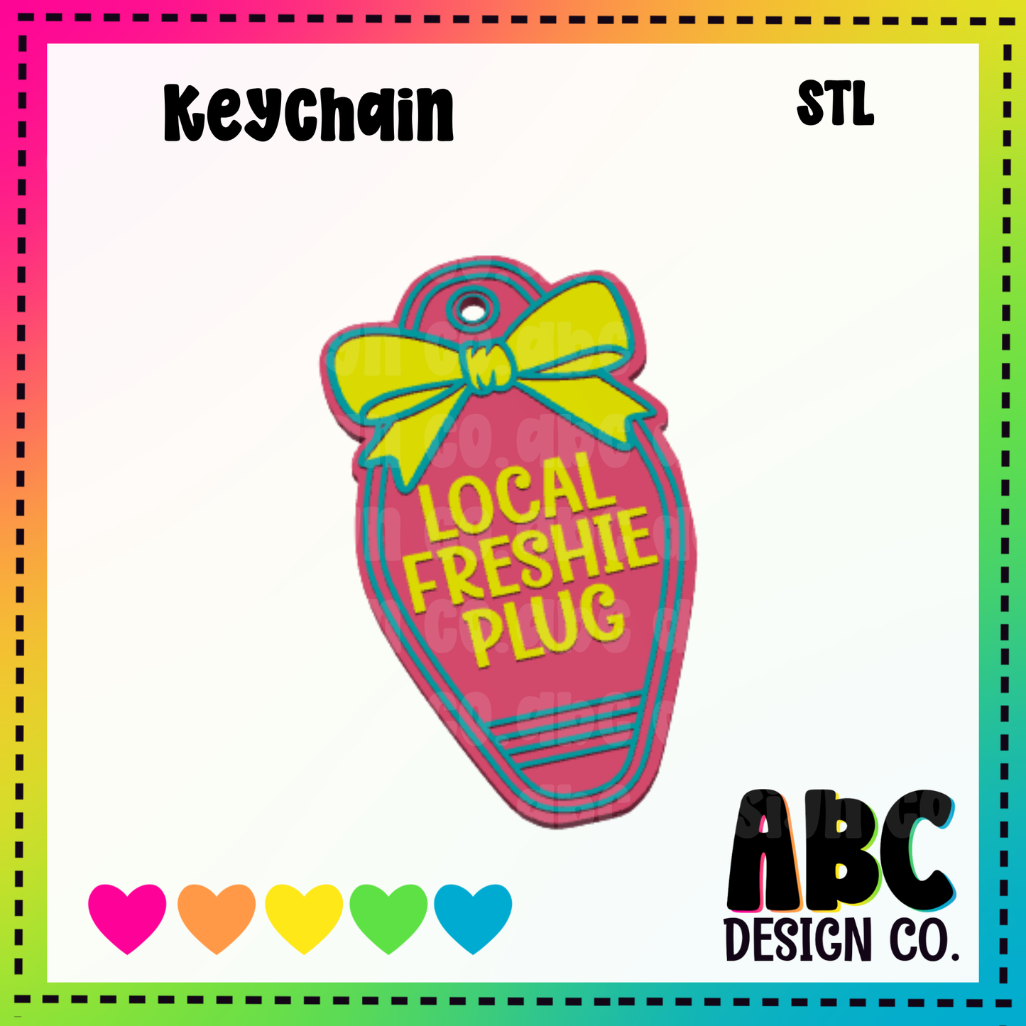 Freshie Plug - Key Chain - STL & 3mf - Digital Download