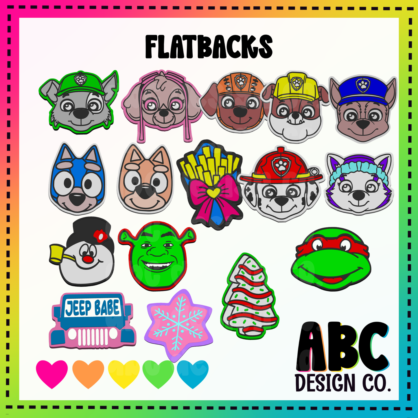 Flatback Bundle 10 - 3mf - Digital Download
