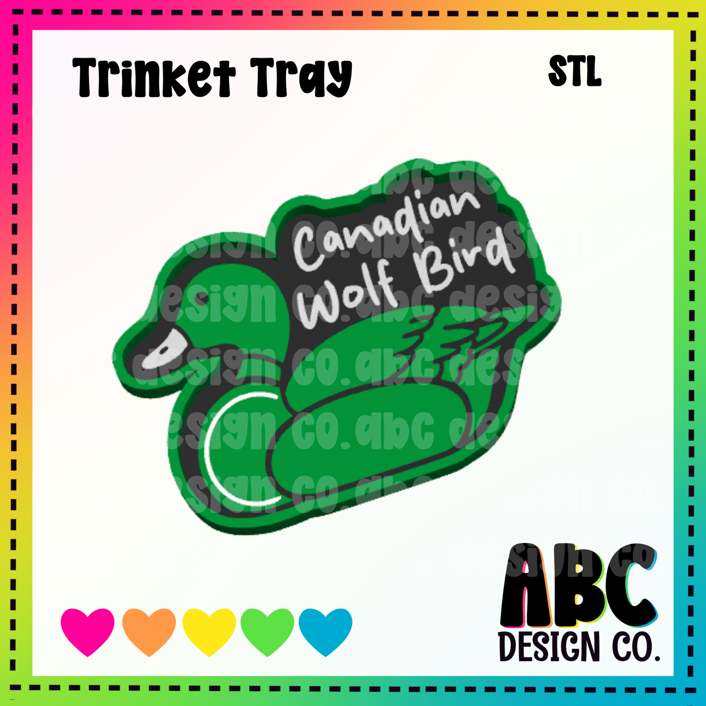 Wolf Bird - Trinket Tray - STL & 3mf - Digital Download