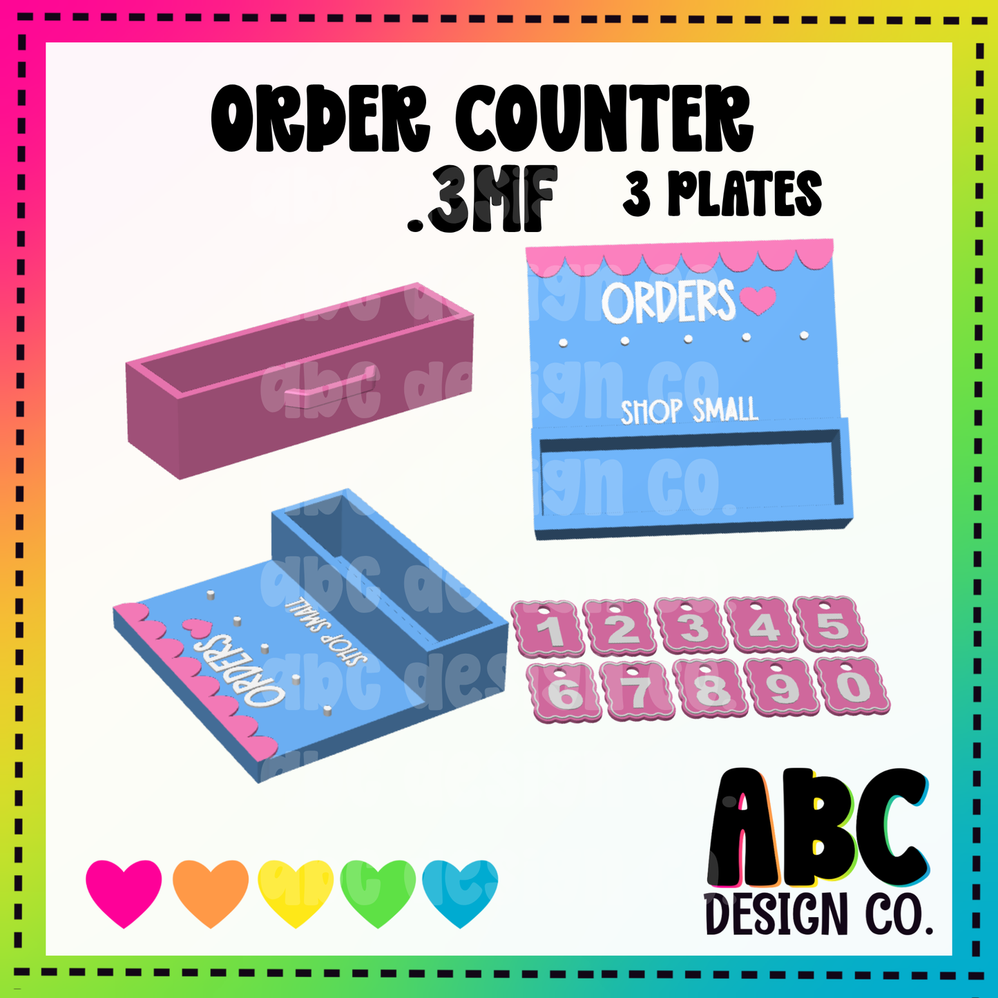 Order Counter - 3mf - Digital Download