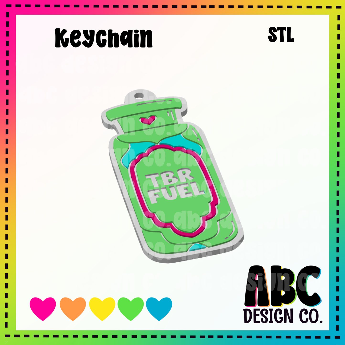 TBR Fuel - Key Chain - STL & 3mf - Digital Download