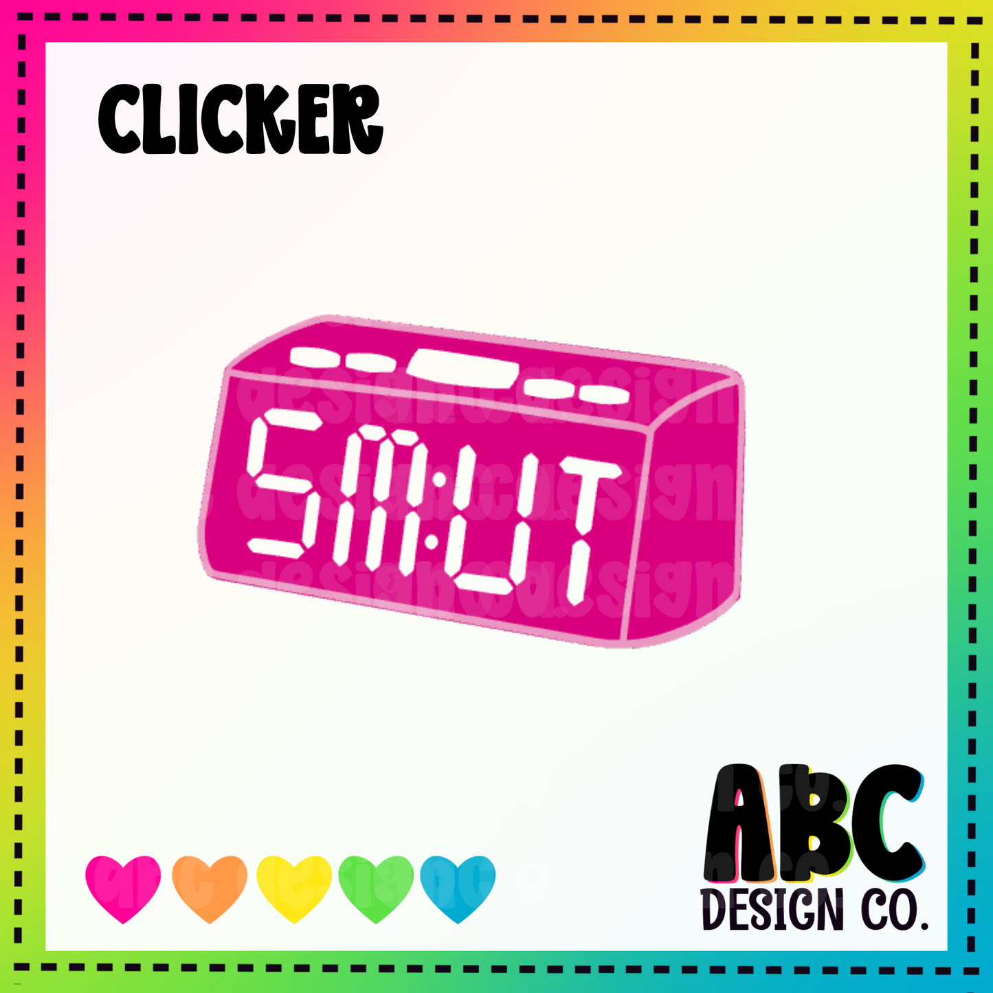 Smut Clock - clicker keychain .3mf only