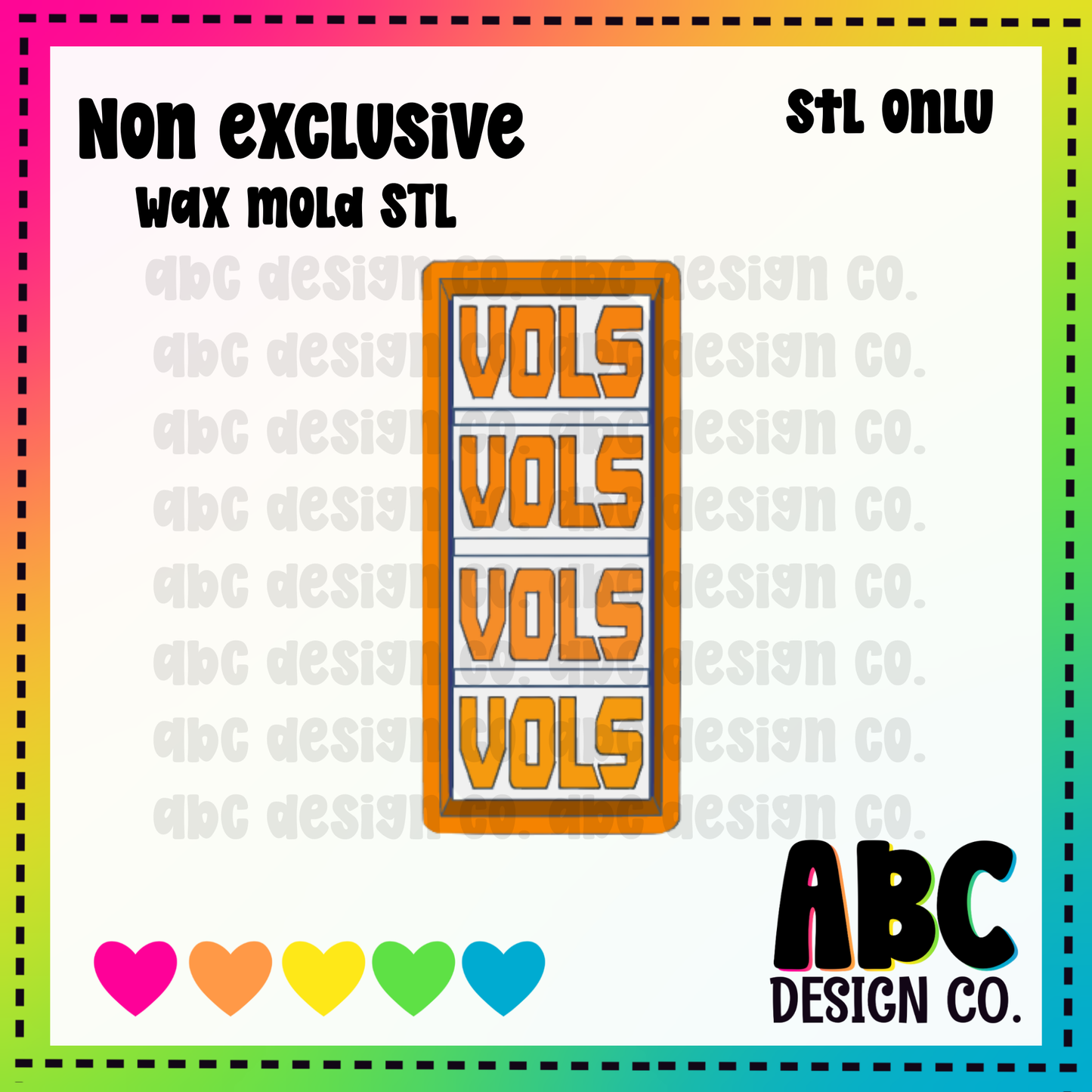 Vols Snapbar WAX Mold STL - digital download