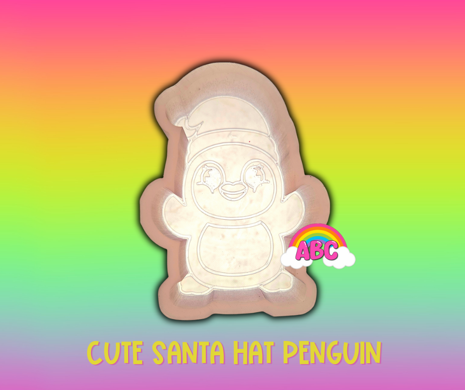 penguin 2 silicone mold
