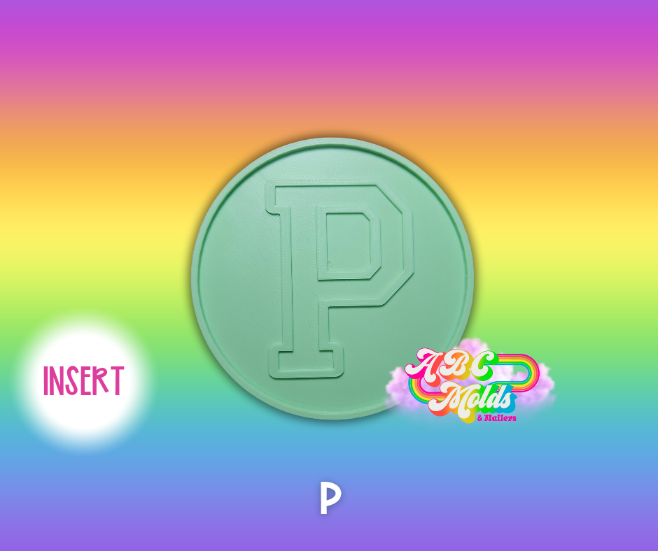 Alphabet Circle Inserts - Individual Listing