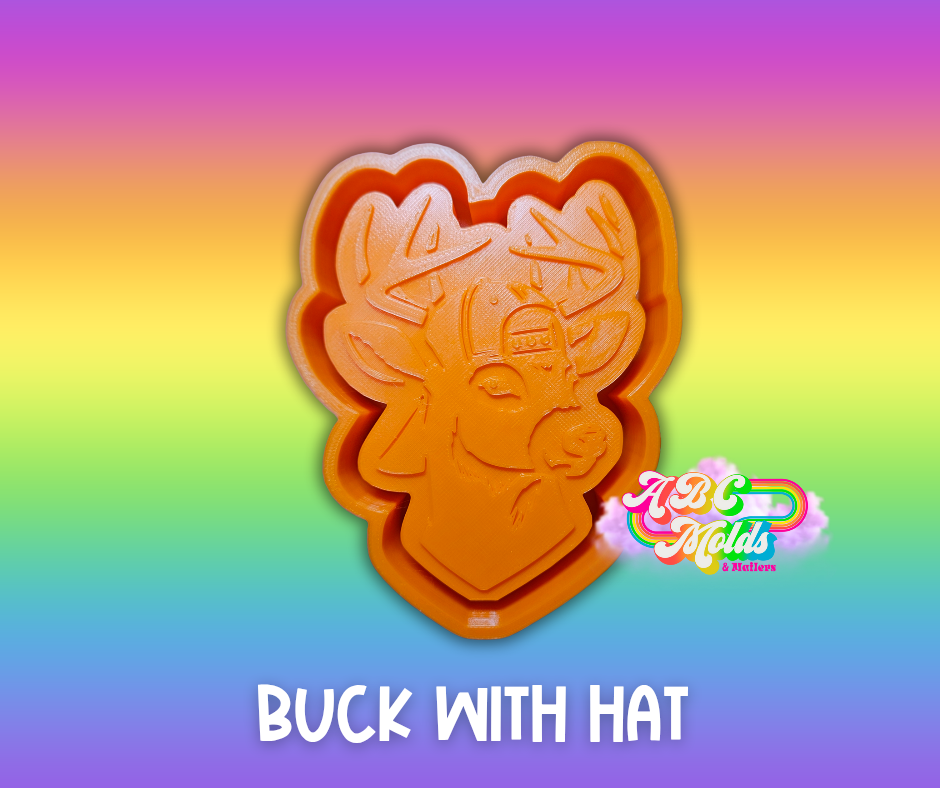 Buck with hat Silicone Freshie Mold