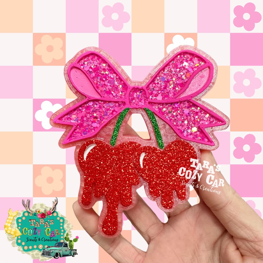 Bow Drip Cherries Silicone Mold