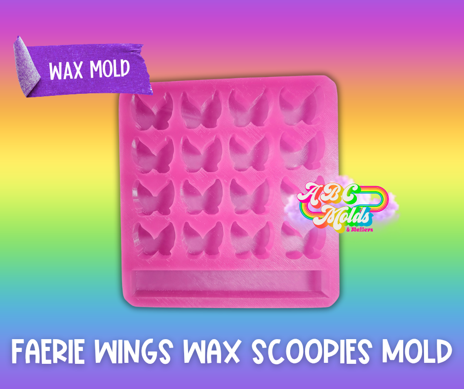 Faerie Wing Scoopie wax Silicone mold