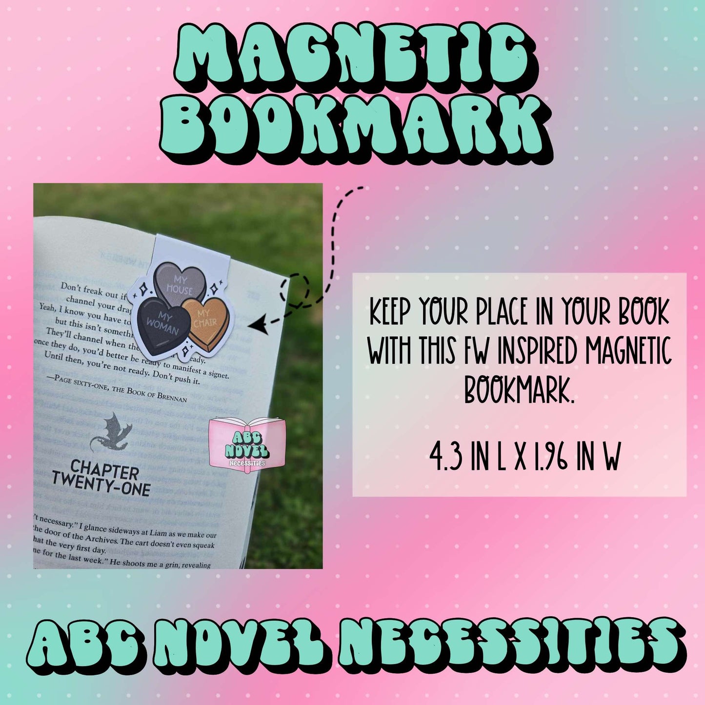 Magnetic Bookmark - My chair