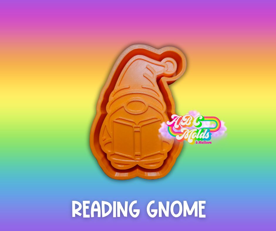 Reading gnome silicone mold