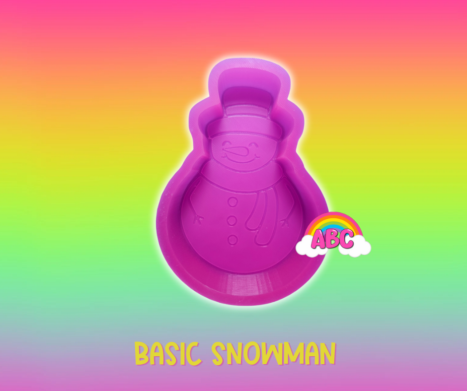 Basic Snowman silicone mold