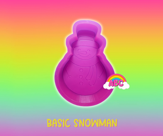Basic Snowman silicone mold