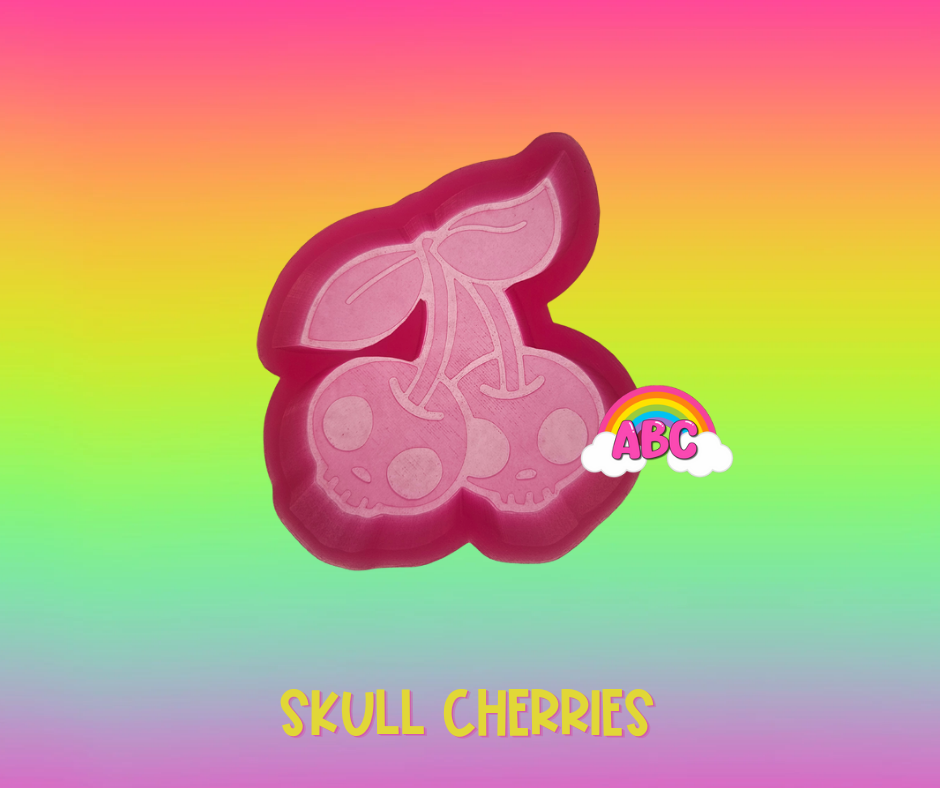 Skull Cherries Silicone Freshie Mold