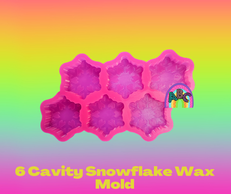 6 Cavity Snowflake Wax Mold