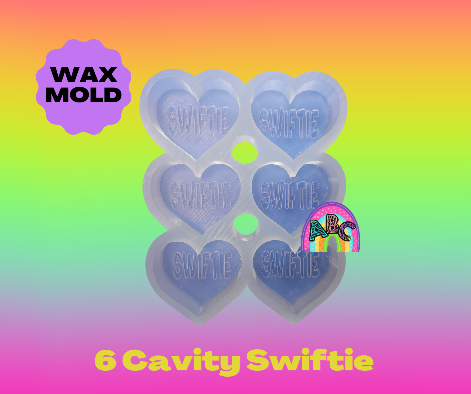 6 cavity Swiftie wax mold
