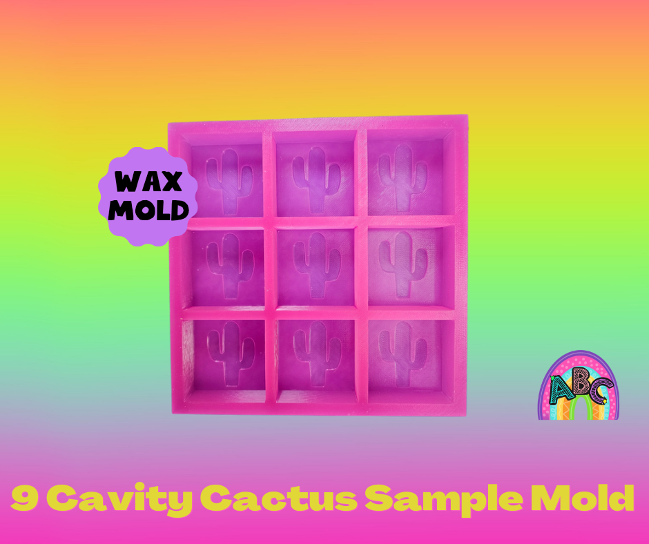 9 cavity Cactus square wax sample tray