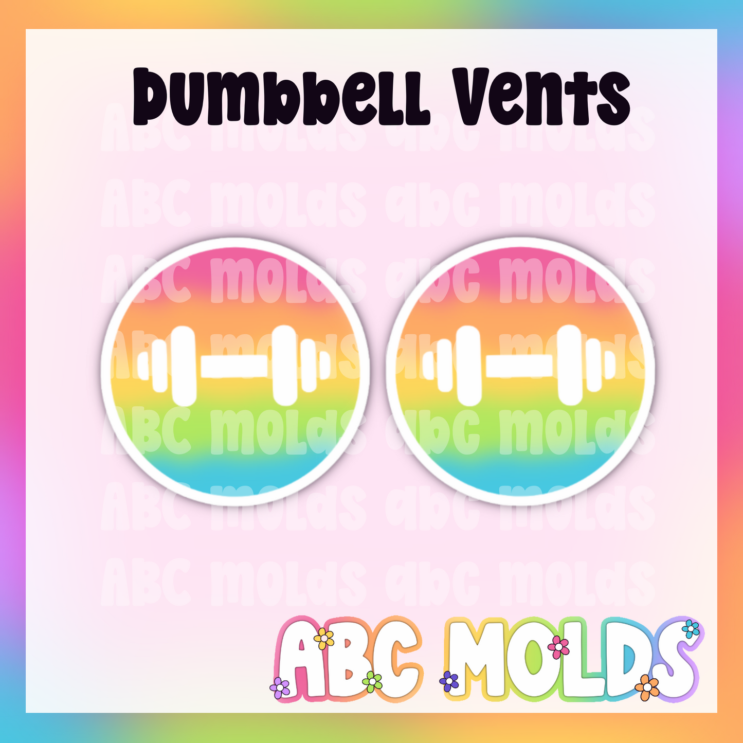 Dumbbell circle vents Silicone Mold