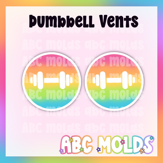 Dumbbell circle vents Silicone Mold