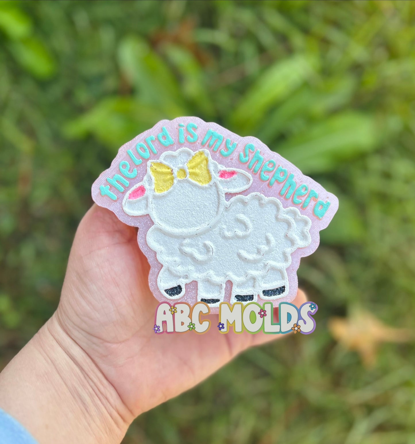 The Lord is my shepherd Lamb Silicone Mold